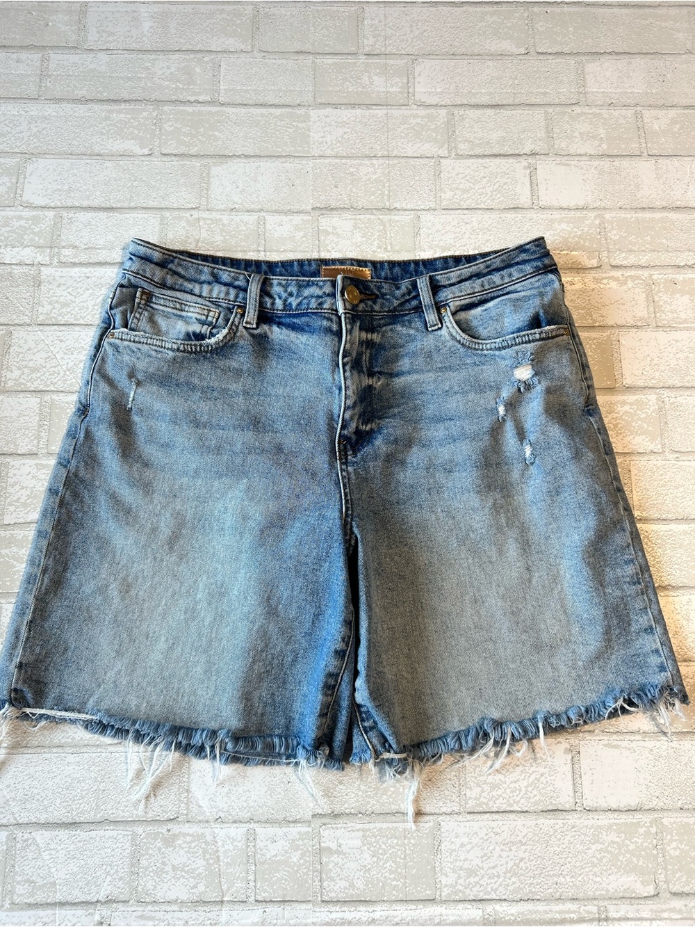 Kut from the Kloth Haley High-Rise Denim Shorts - Size 12